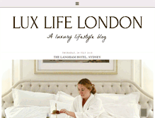Tablet Screenshot of luxlife-blog.com
